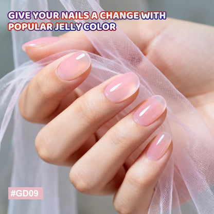 JODSONE Gel Nail Polish Kit with U V Light 32 Colors Gel Polish Nail + 4 Functional Adhesive Bottles Kit Soak Off Manicure Tools Gifts for Women