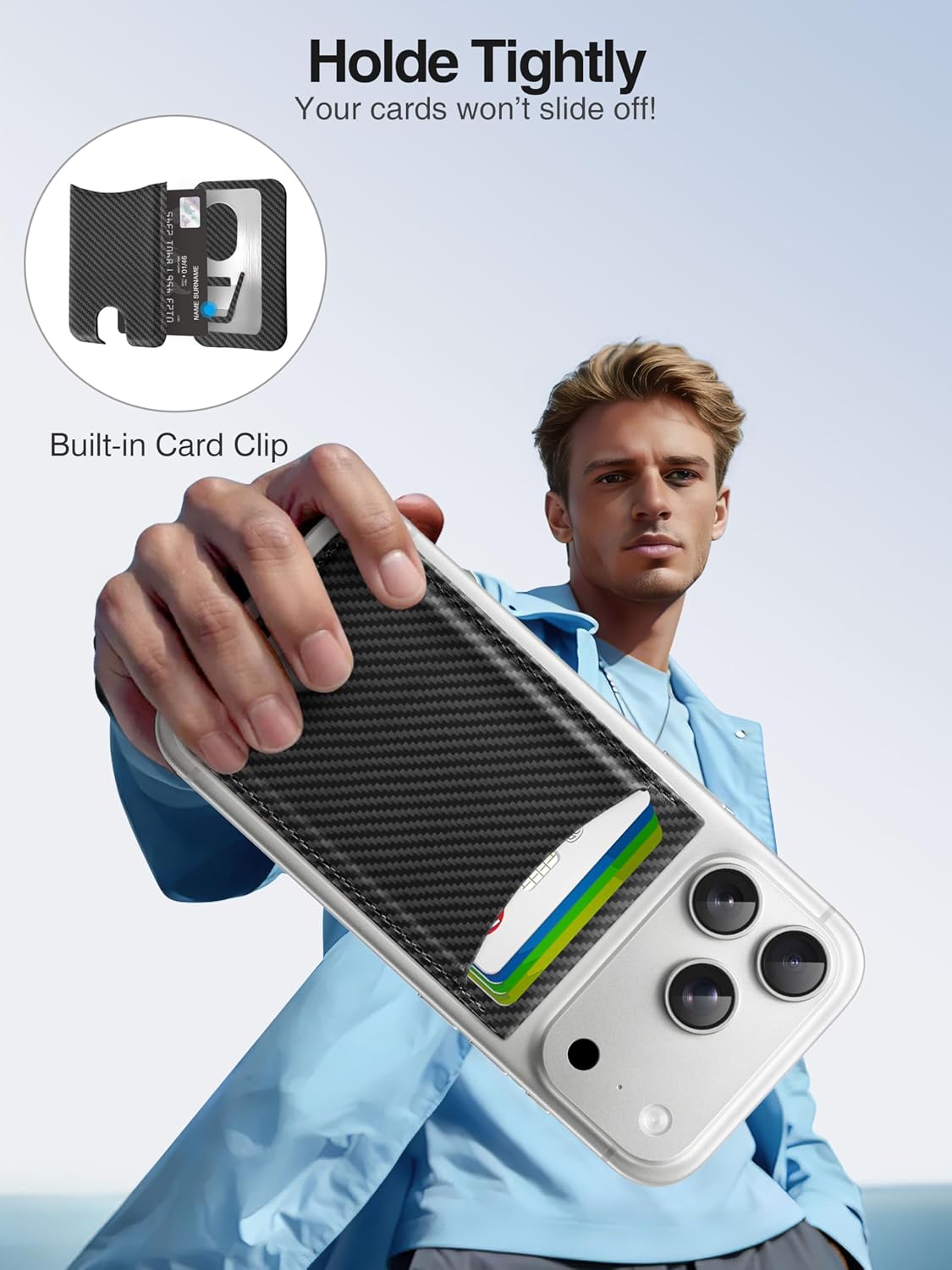 TopMade for MagSafe Wallet Works with Find My, Strongest Magnetic Wallet