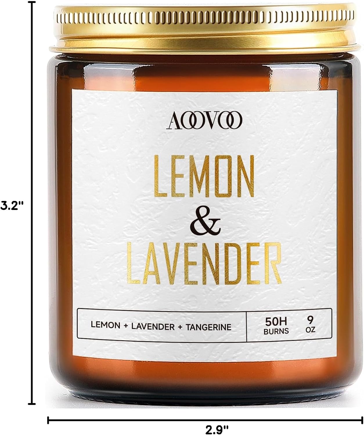 AOOVOO Coconut Vanilla Candles - 9 oz Scented Candles, Aromatherapy Candle, Soy Candle for Home Scented