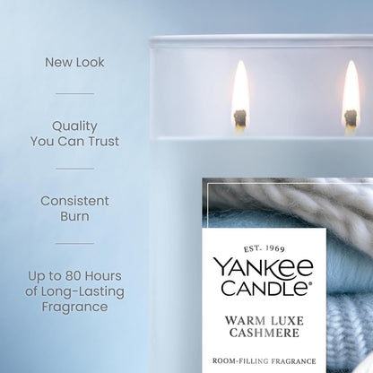Yankee Candle Sage & Citrus, Scented Candle, 14.5oz 3-Wick Candle Jar with up to 40 Hours Burn Time, Giftable