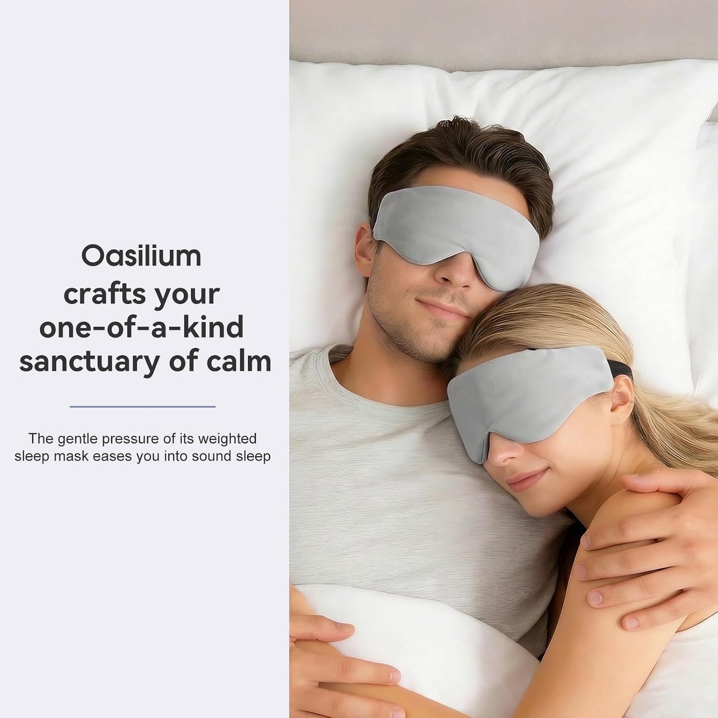 Lyocell Weighted Sleep Eye Mask for Women Men, 5.3oz & 7oz, Cooling, Removable Washable Weighted Bag, Light Blocking Eye Cover, Soft Eye Shade for Travel Essentials, Office Naps, Gift,Purple