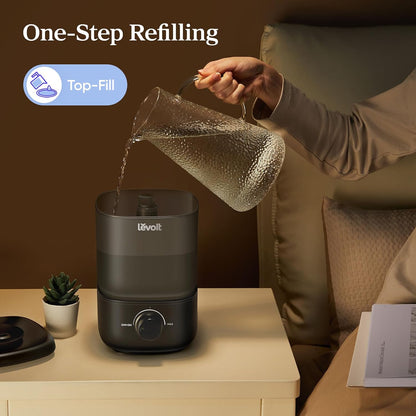 Levoit Humidifiers for Bedroom, Smart Warm and Cool Mist, Symptom Relief