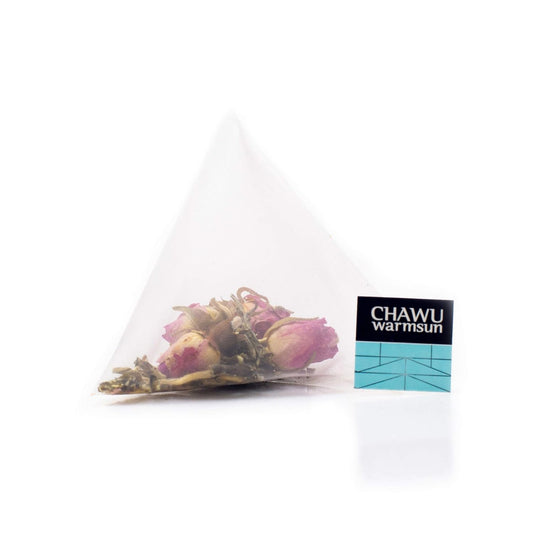 ChaWuWarmSun Rose and Jasmine Green Tea Bags, 16 Count, 8 Bags/Box Pack of 2