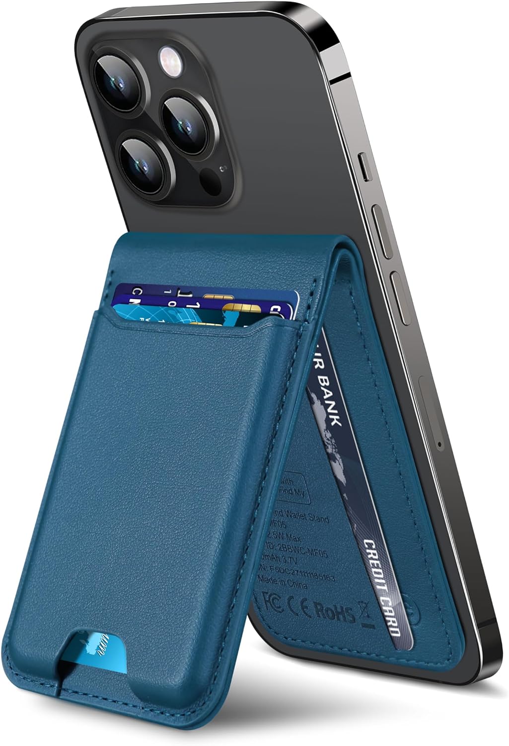 ExtreLife for Magsafe Wallet, Works with Apple Find My, 6 Cards Holder