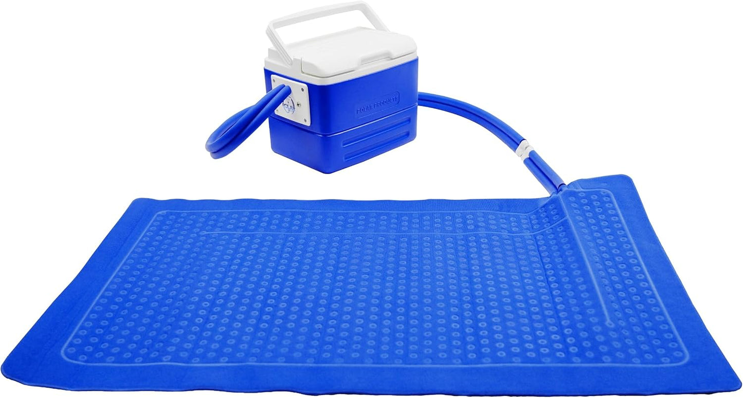 Polar Active Ice 3.0 Cold Therapy Ice Machine System with Programmable Timer, Shoulder Compression Pad, Lightweight 9 Quart Cooler Freeze Kit, Quiet Pump, Strong Cryotherapy Pain Relief Treatment