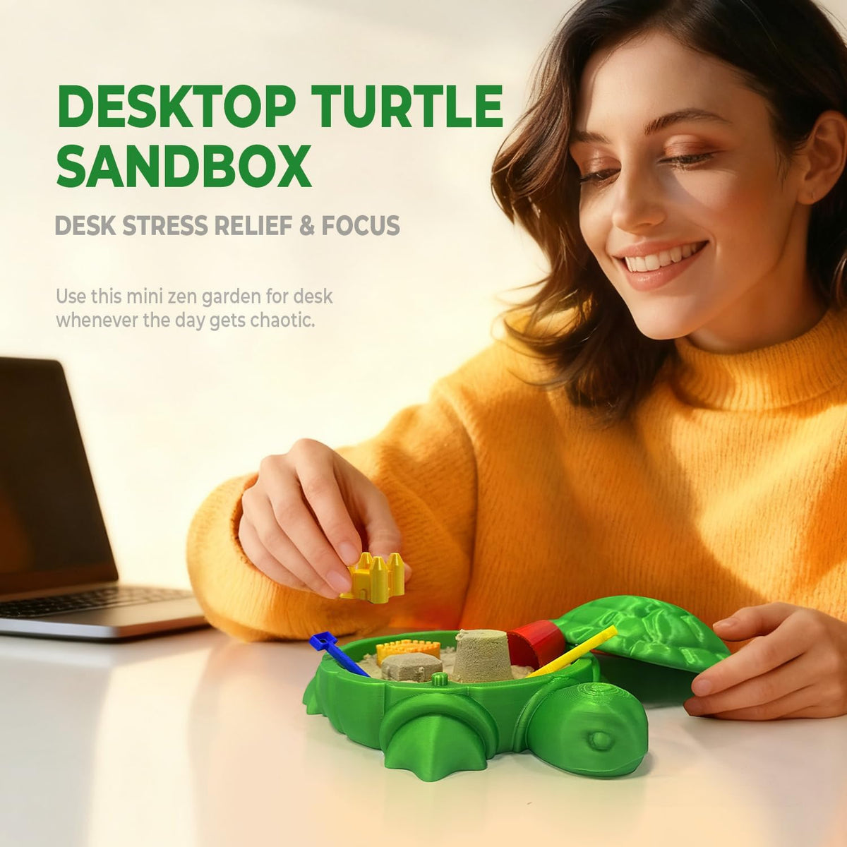 Dumpster Fire Zen Garden for Desk, Funny Coworkers Office Accessory Gifts