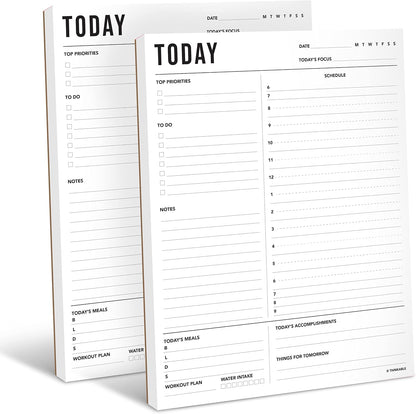 Daily Planner Notepad - 8.5x11 To Do List Organizer