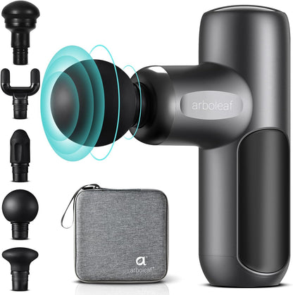 arboleaf Mini Massage Gun Deep Tissue, Percussion Muscle Massager for Back Pain Relief, Portable Small Travel Size, Quiet Massager, Gifts for Woman Man