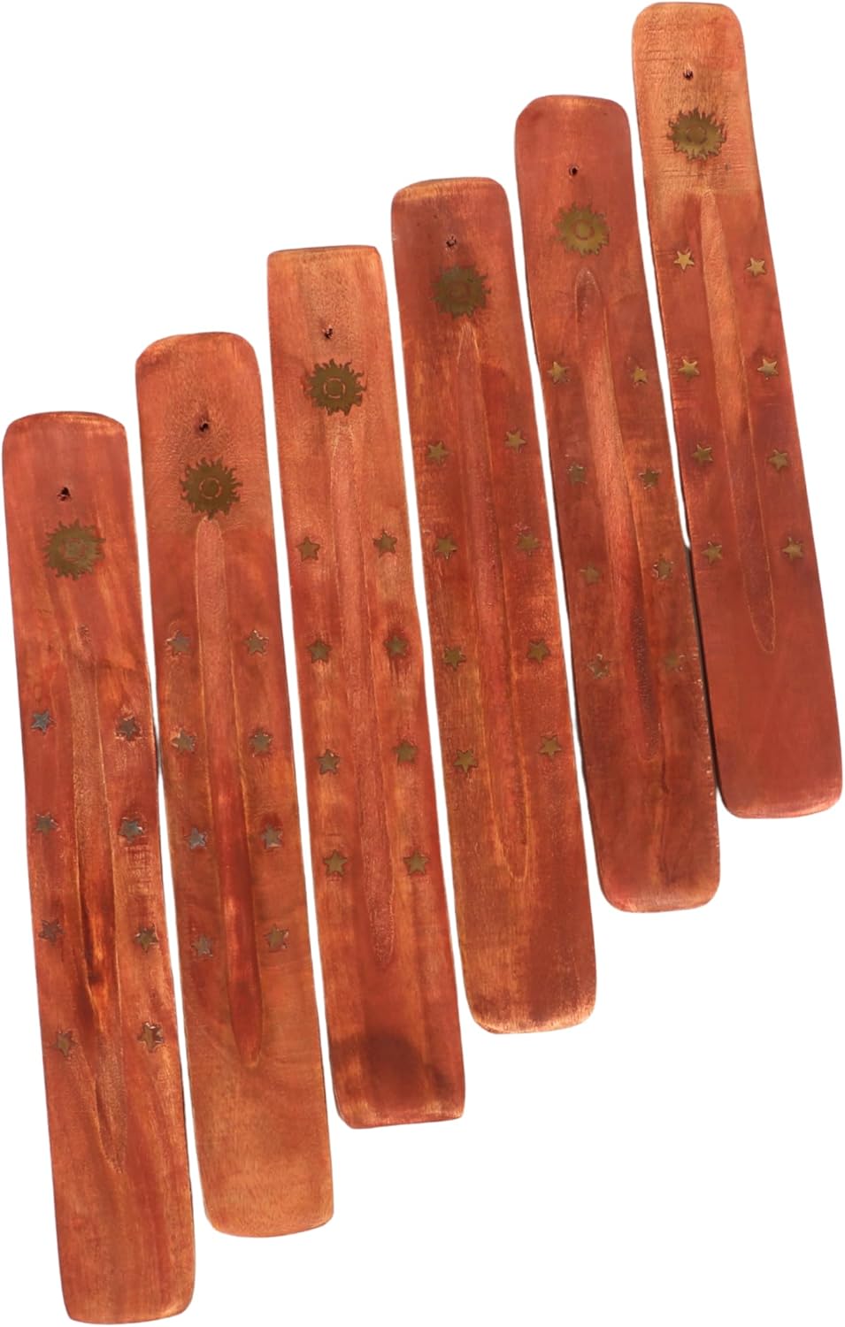 Hosley Wood Incense Holder Sun 10 Inches Ideal Gift for Wedding, Aromatherapy, Zen, Spa, Reiki, Meditation