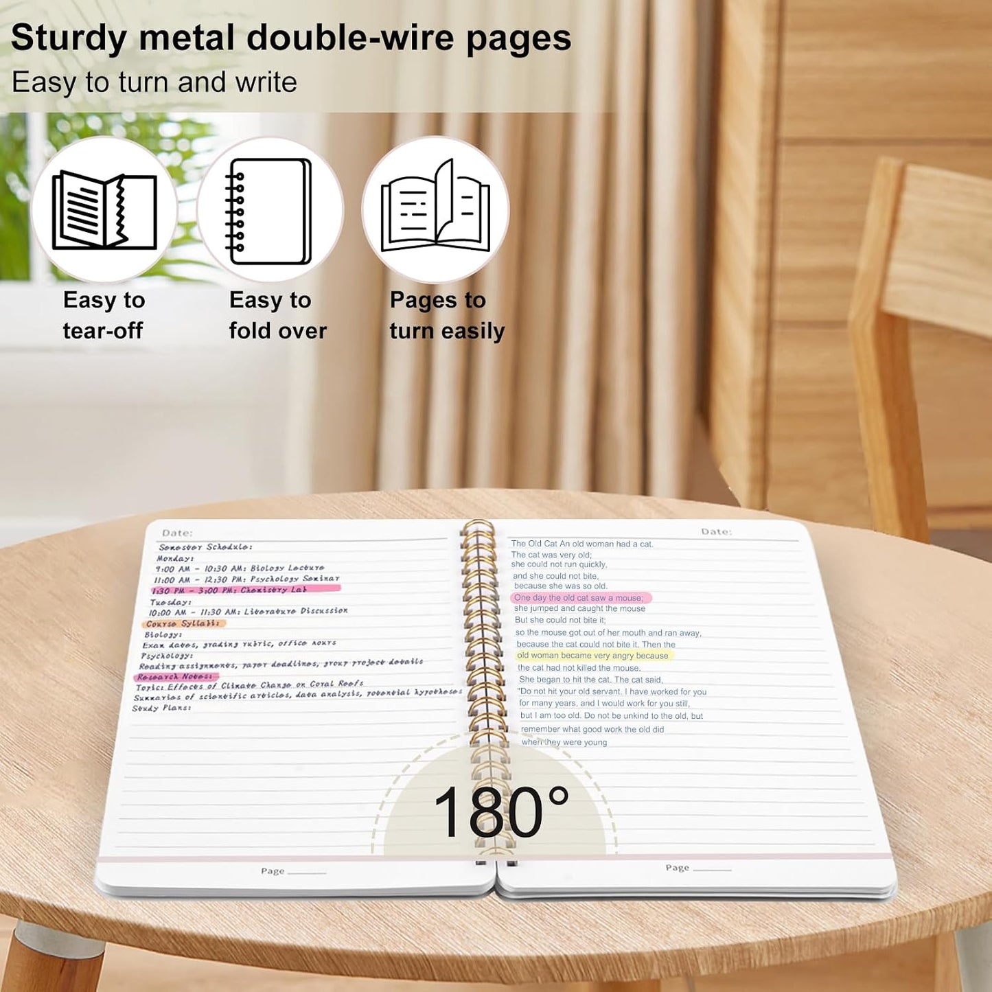 Utron 3 PCS Small Spiral Notebook 5x7, Notebooks for Note Taking, Morandi Spiral Journal Notebook, Work Notebook Small Notebooks 5x7 with Strap, Cute Notebooks for Women 70 Sheets/Note Books