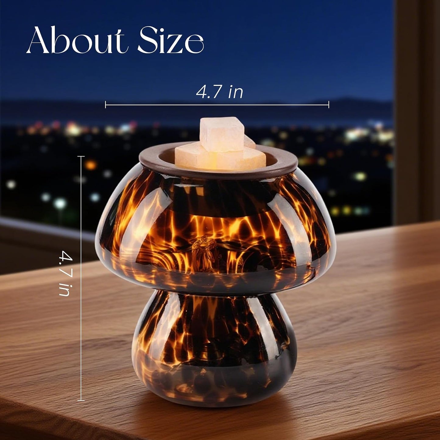 Candeldo Mushroom Wax Melt Warmer: Wax Melter Warmer with Timer Cute Melter Fragrance Candle Lamp Home Decor Mothers Day Birthday Gift for Women