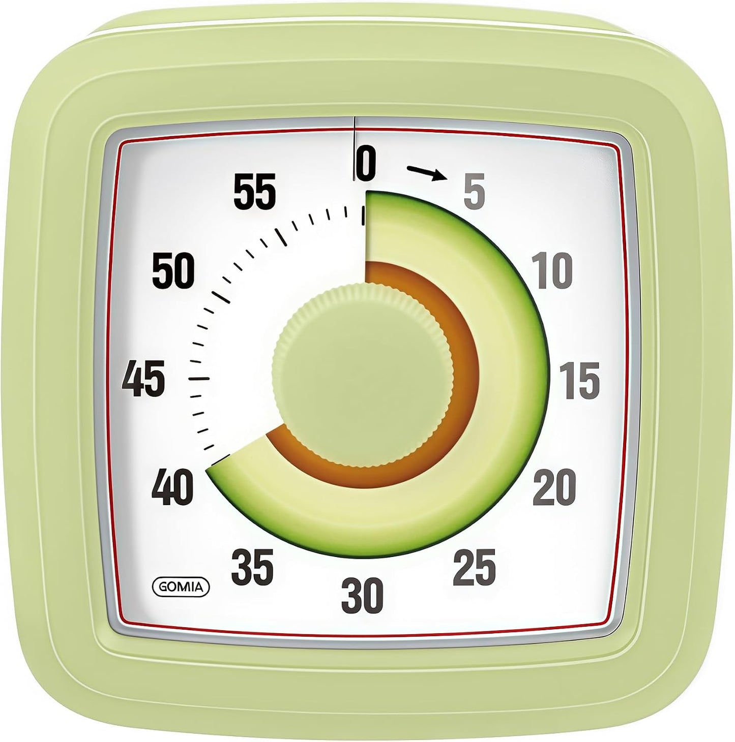 Kids Visual Timer for Kitchen,Classroom,Cooking,Learning,Bedroom,Office, 60-Minute Countdown Pomodoro Timer for Kids with Autism ADHD (Orange Style)