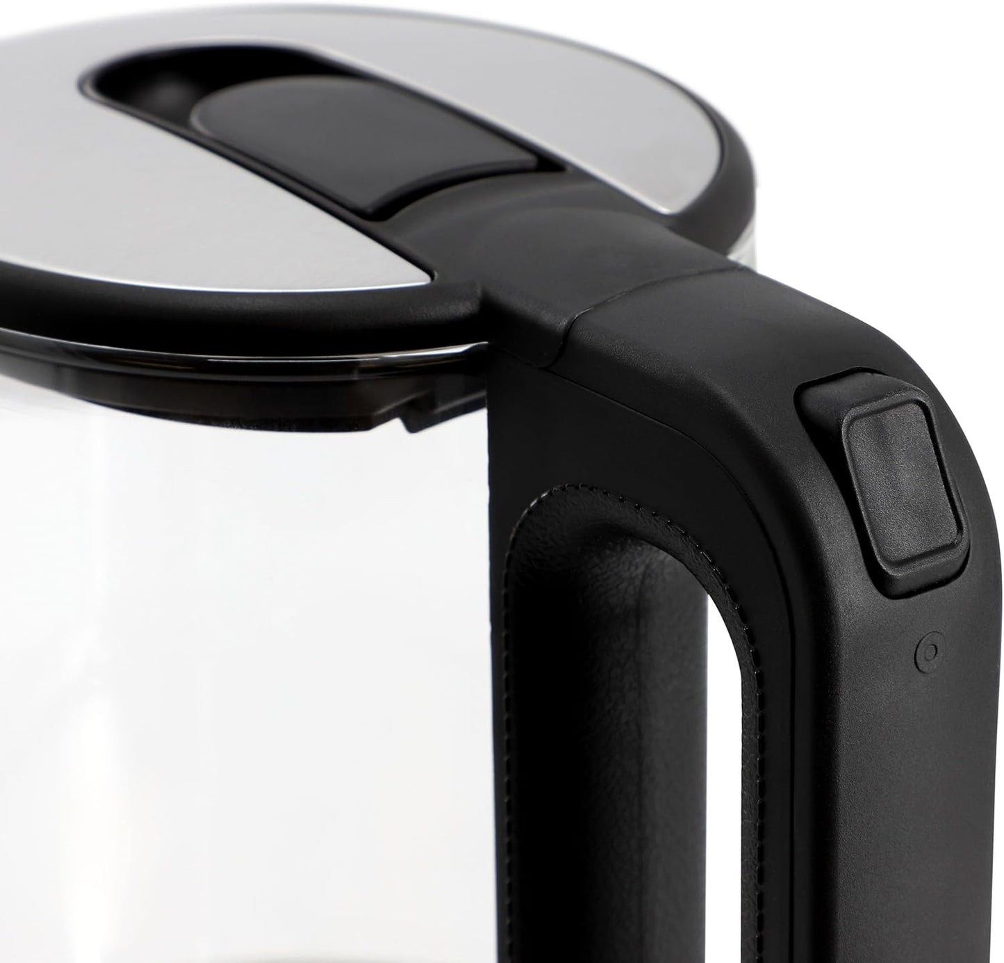 MegaChef Electric Watter Boiler/Tea Kettle (Glass, Silver, 1.8 Liter)