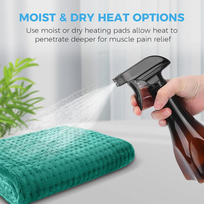NOWWISH Heating Pad for Back, Period Cramps, Neck and Shoulder, 12x24 Inches Electric Throw with 6 Heat Settings, Timer and Auto Shut Off, Machine Washable, Birthday Gifts for Women Men, Grey
