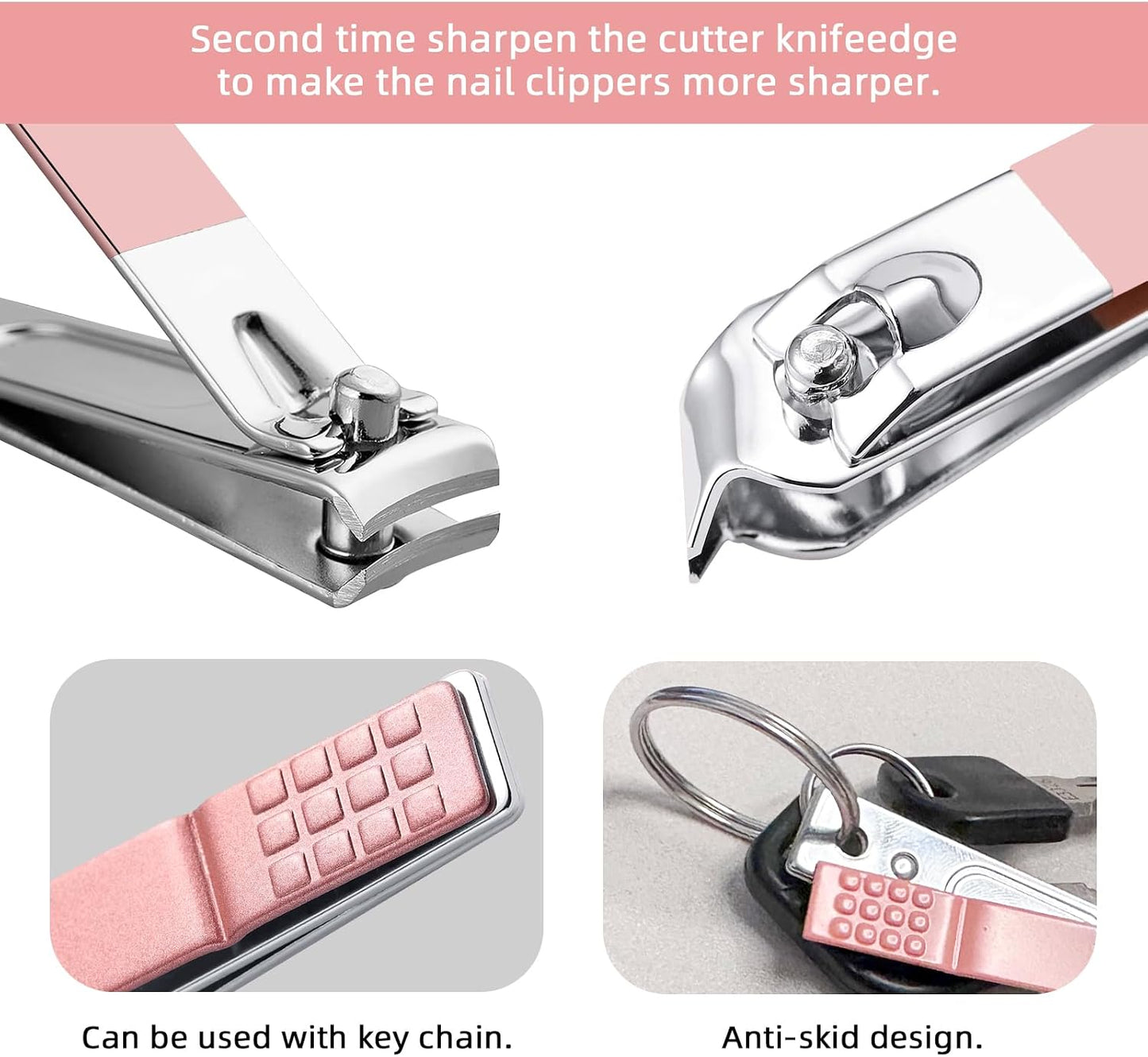Manicure Set 8 in 1 Nail Clipper Set,RedFlow Nail Clippers,Fingernail & Toenail Clippers,Manicure Tools,Pedicure Tools,Suitable for Travel Manicure Kit,Nail Set Kit with Everything Profe (Blue)