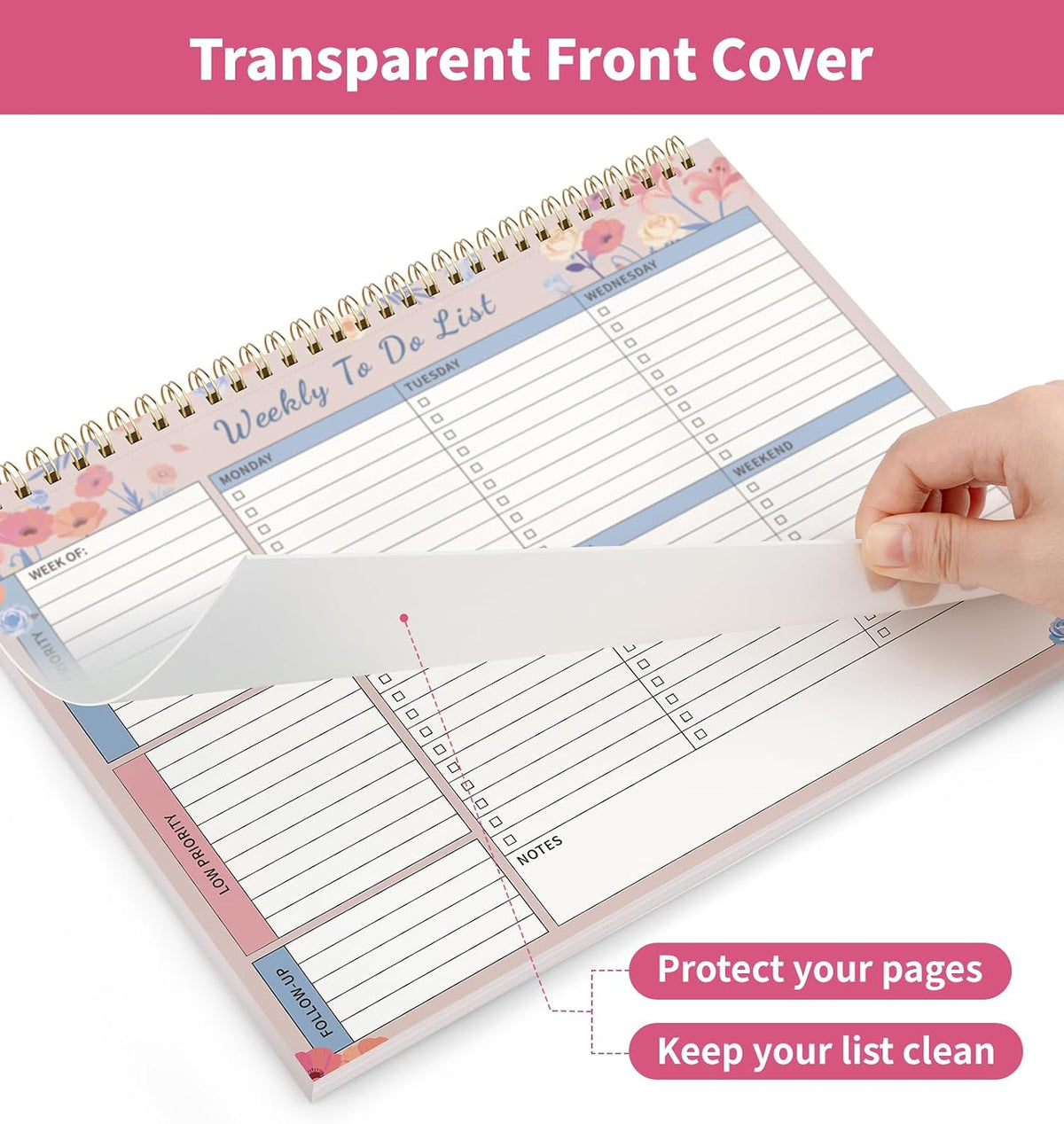 104 Pgs To Do List Notepad, 52 Undated Sheets Duplex-printed