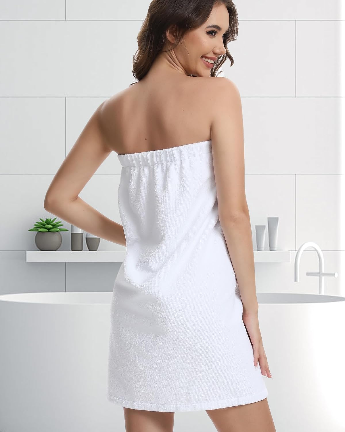 Xeoxarel Lightweight Waffle Bath Towel Wraps for Women after Shower