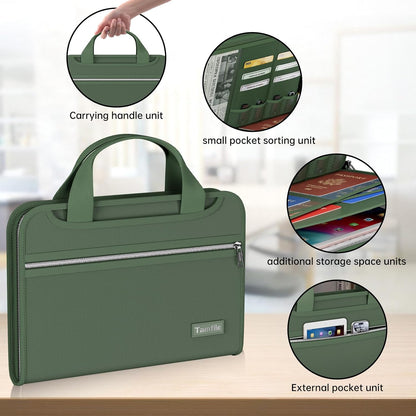 Tamfile Fireproof Accordion File Organizer, Expanding File Folder