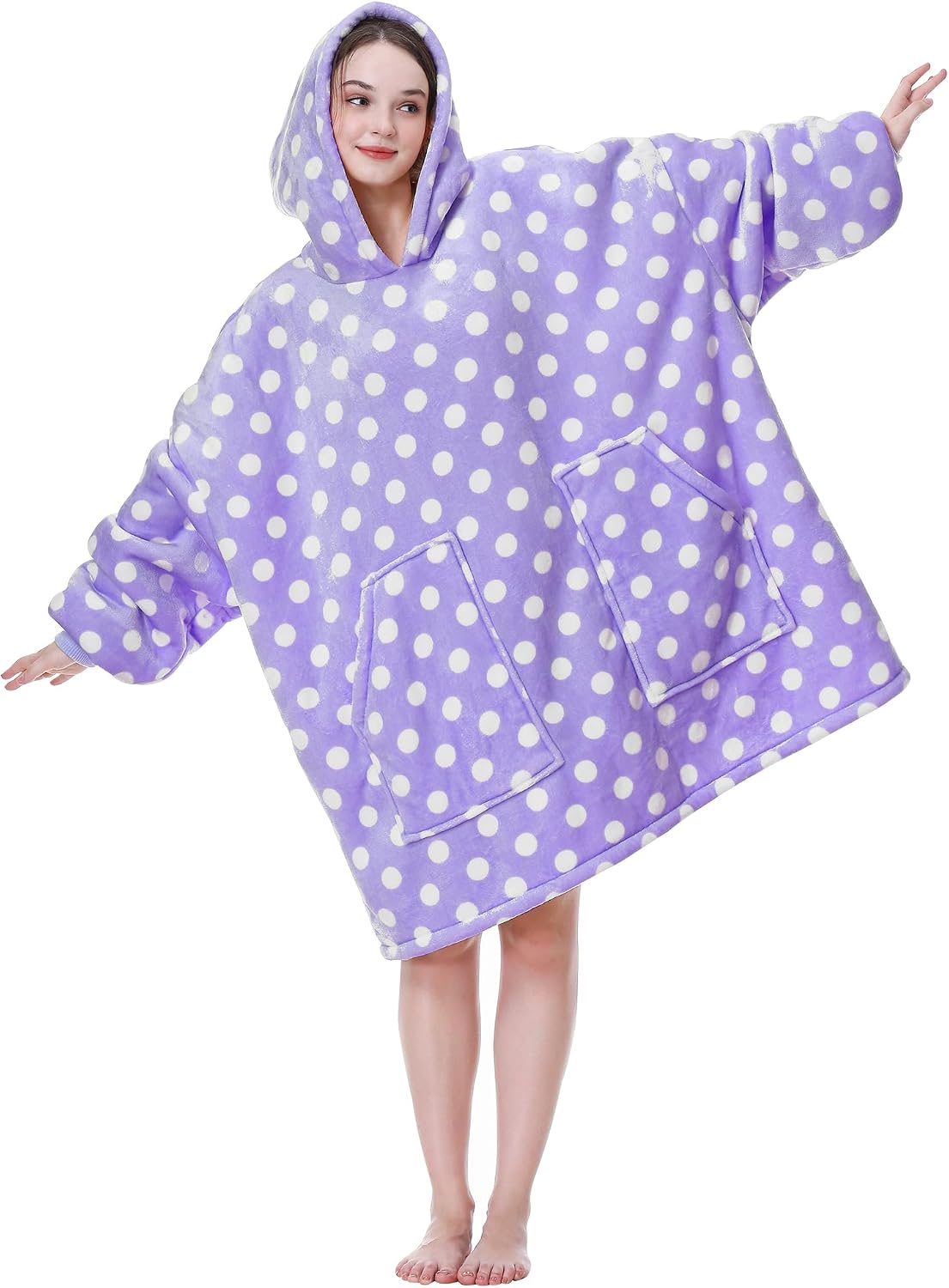 Aemicion Strawberry Blanket Hoodie,Oversized Sherpa Wearable Hooded Blanket,Warm Cozy Sweatshirt Gifts for Women Girls Adult