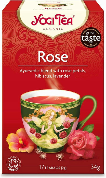 YOGI TEA Organic Tao Rose Tea, 17 CT