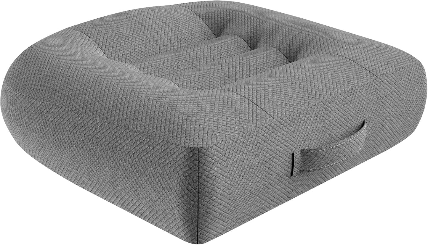 WSGJHB Car Booster Seat Cushion Posture Cushion for Long Sitting | Portable Breathable Mesh, Effectively Increase The Field of View Ideal for Office, Home, Car Angle Lift Seat Cushions,Black