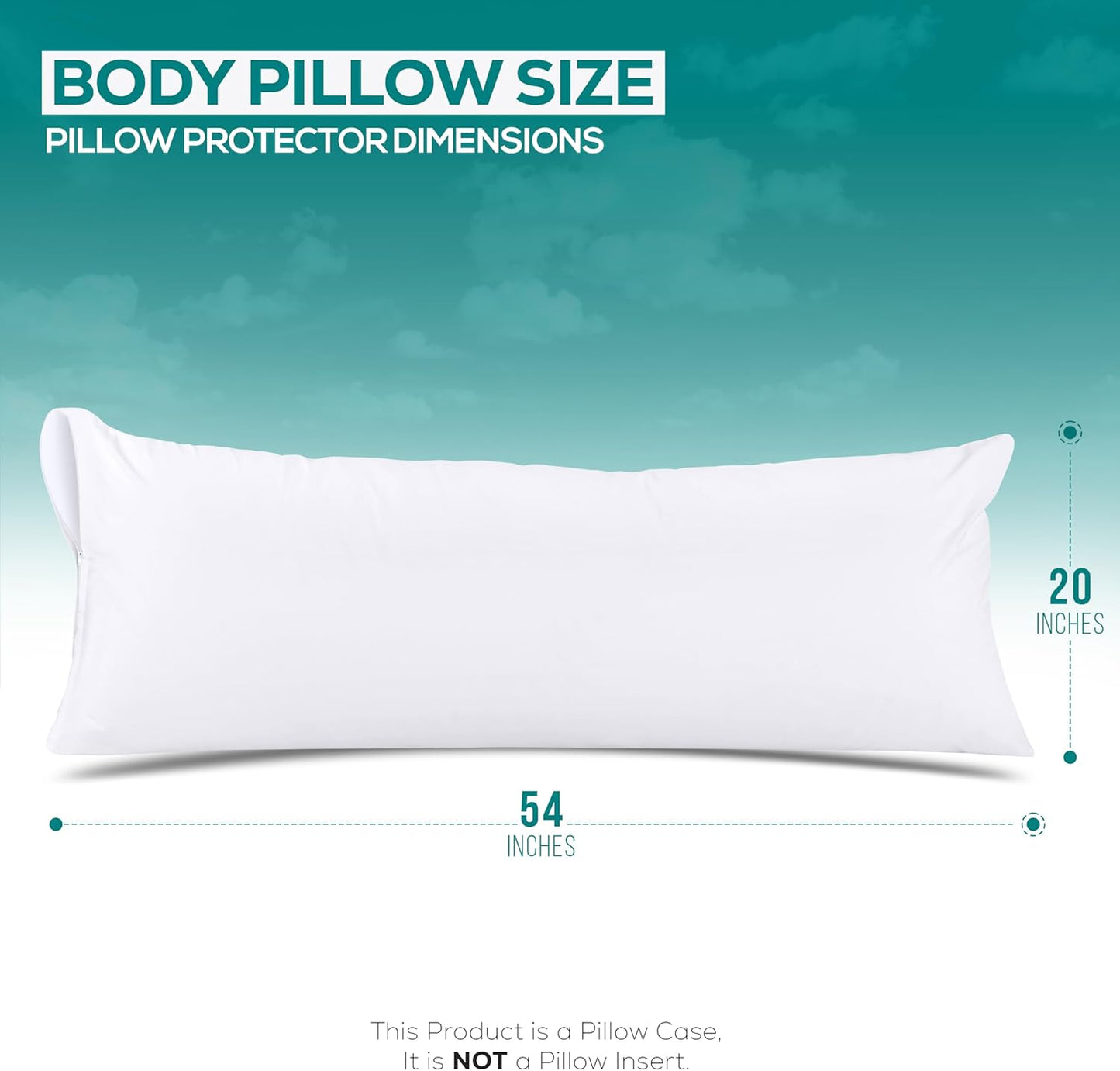 Set of 4 Pillow Protectors with Zipper Standard Size, Bed Bug and Dust Mite Proof Pillow Covers, Ultra Soft Pillow Encasements, Moisture Wicking and Waterproof Pillow Cases by Utopia Bedding (White)