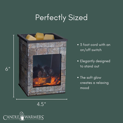 Candle Warmers ETC. Illumination Fragrance Warmer- Light-Up Warmer for Warming Scented Candle Wax Melts and Tarts or to Freshen Room, White Harmony