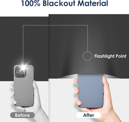 100% Blackout Curtains for Bedroom, 36"x57" Portable Black Out Window Cover