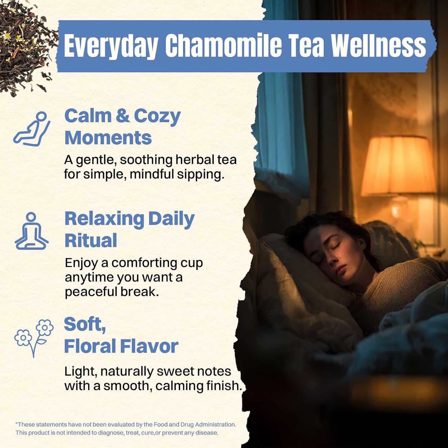 Hiihone Lemon Balm Tea Bags 20 Count – Pure & Natural Lemon Balm Tea, Caffeine-Free Herbal Tea, Calming & Soothing, Non-GMO, Fresh Citrusy Flavor