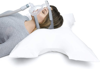 CPAP Pillow by Pillows with a Purpose - Standard Size - Unqiue Design with Contoured Cut-Outs - Hypoallergenic with Cover Included