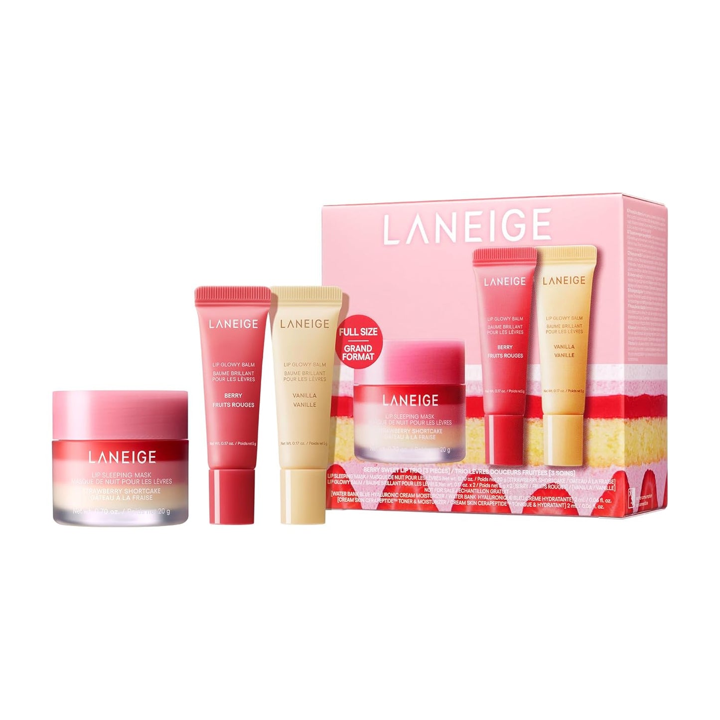LANEIGE Lip Sleeping Mask: Nourish, Hydrate, Vitamin C, Murumuru & Shea Butter, Antioxidants, Flaky, Dry Lips