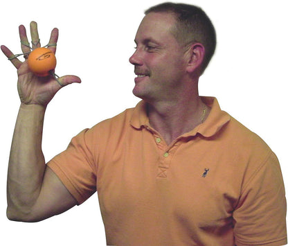 Handmaster Plus Physical Therapy Hand Exerciser - Forearm Exerciser with Stress Relief Ball - Hand Therapy Balls for Exercise, Training - Finger Exerciser & Strengthener - Firm Tension, Orange