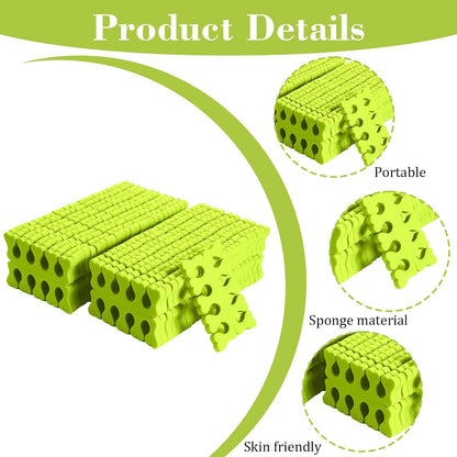 100 Pcs Sponge Toe Separators Soft Finger Separators Premium Pedicure Tool Kit Flexible Toe Divider Spacer for Polishing Pedicure Manicure Coating Nail Art Beauty Accessories (Pink)