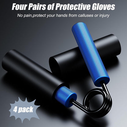 ZEAGUS Grip Strength Trainer 4 Pack,50LB-200LB Metal Hand Grip Strengthener,Non-Slip Heavy-Duty Forearm Exerciser,Hand Gripper for Muscle Building and Hand Rehabilitation Exercising