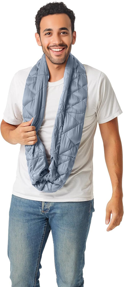 PYVOT Weighted Infinity Scarf, 3 lb Sensory Shoulder Wrap for Everyday Comfort