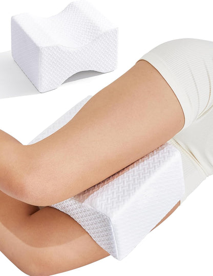 UJPFEO Knee Pillow for Side Sleepers, Leg Pillow for Sciatica, Back, HIPS, Knees, Joints Pain Relief,Pillows for Between Legs While Sleeping Spine Alignment Support & Relieves Pressure