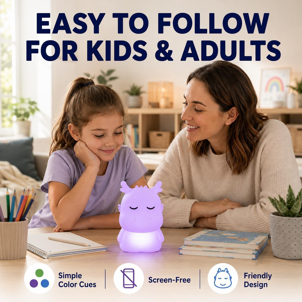 InnerZen Breathing Dragon Guided Breathing Pal, 3 Modes, Adults & Kids