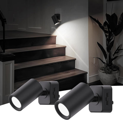 L LOHAS LED Night Lights Plug into Wall, [2-Pack] Rotatable Night Lights with Dusk to Dawn Sensor, 0-100 LM Brightness Adjustable,2000K Amber Nightlight for Adults Bathroom Hallway Stairs