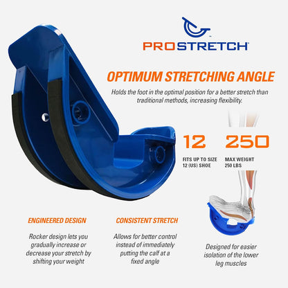 Prostretch the Original Calf Stretcher and Foot Rocker for Plantar Fasciitis, Achilles Tendonitis, and Tight Calves, Single