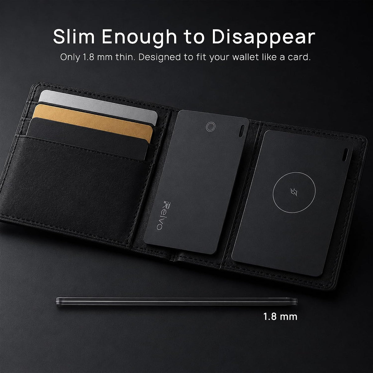 Apple find My Wallet Tracker Card, Apple Wallet Airtag Card, Slim Rechargeable Finder for Wallets, Bags, Passport Holders and Everyday Essentials