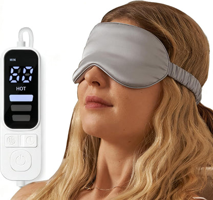 Silk-like Heated Eye Mask for Dry Eyes, MGD, Blepharitis, Stye, Grey