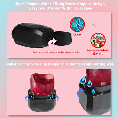 Ice Roller and Gua Sha Set for Face, Eyes and Neck - Skin Care Beauty Tools to Brighten Skin and Enhance Natural Glow (Pink)
