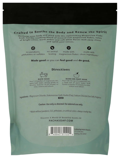 Pacha Soap Sea Salt & Moss Salt Soak Magnesium, 32 OZ