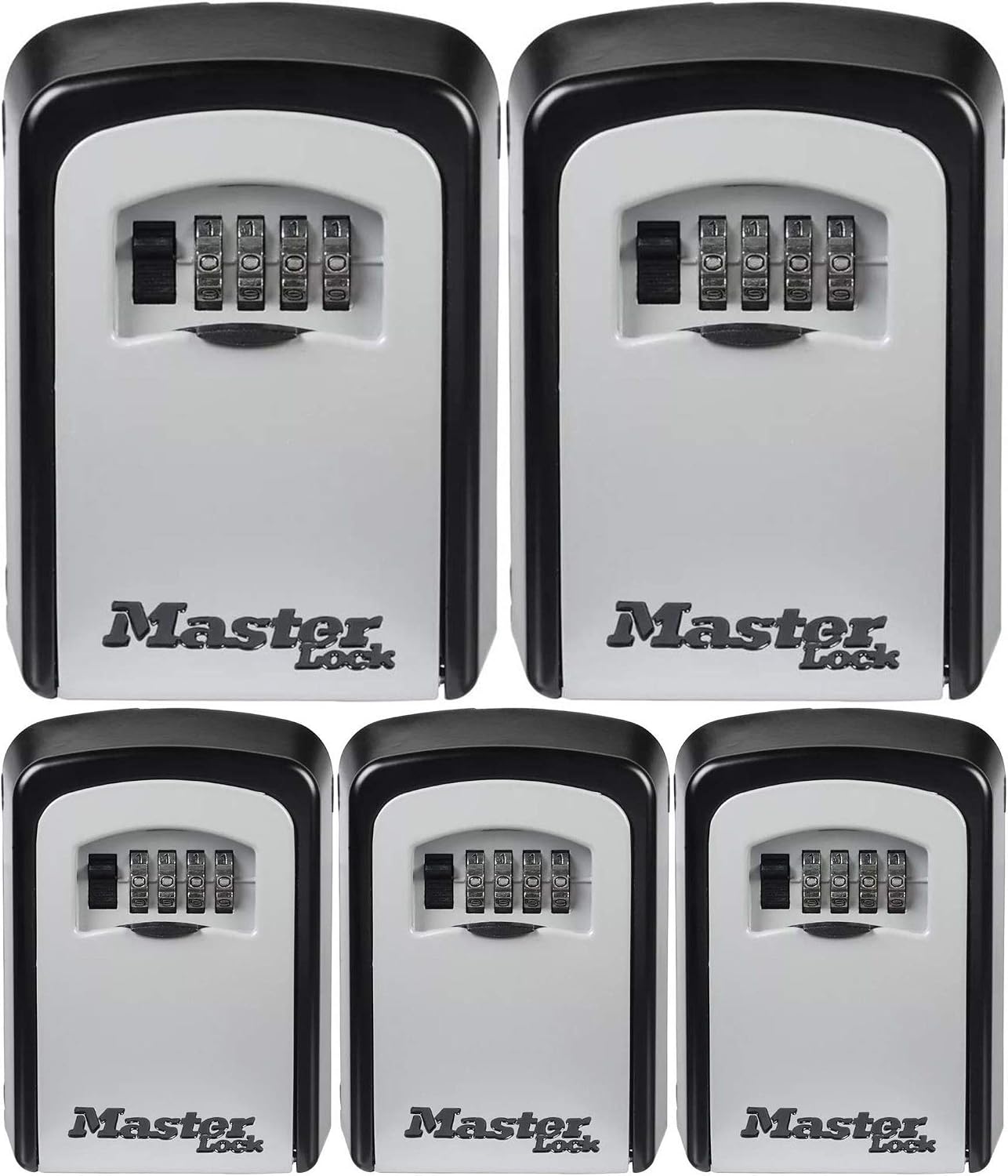 Master Lock 5-Key Combination Safe Black/Silver 5401D