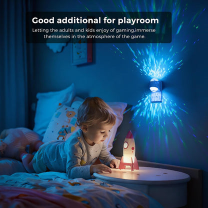 L LOHAS LED Night Light,Projector Night Light with Dusk to Dawn Sensor