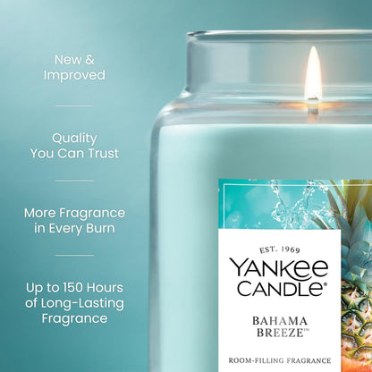 Yankee Candle Pink Sands Scented Candle, 22oz Large Jar with up to 150 Hour Burn Time, Giftable, Birthdays