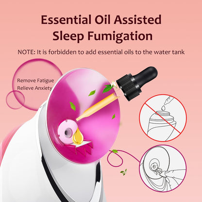 EZBASICS Facial Steamer - Professional Nano Ionic Face Steamer for Facial Deep Cleaning, Warm Mist Humidifier for Home Spa, Unclogs Pores Sinus, Bonus 5 Piece Stainless Steel Skin Kit (Blue)