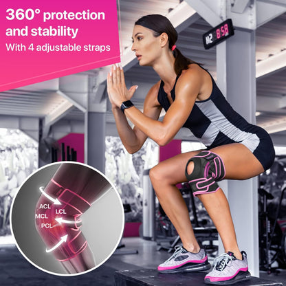 DR. BRACE ELITE Knee Brace with Side Stabilizers & Patella Gel Pads for Maximum Knee Pain Support and fast recovery for men and women-Please Check How To Size Video (Mercury, Medium)