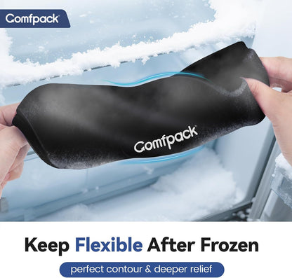 Comfpack Neck Ice Pack Wrap, Cervical Ice Pack, Flexible Gel Ice Pack for Neck, Hot & Cold Compress Ice Pack for Injuries, Sore Neck, Tonsillectomy, Thyroidectomy, Surgery Recovery, Office Pressure