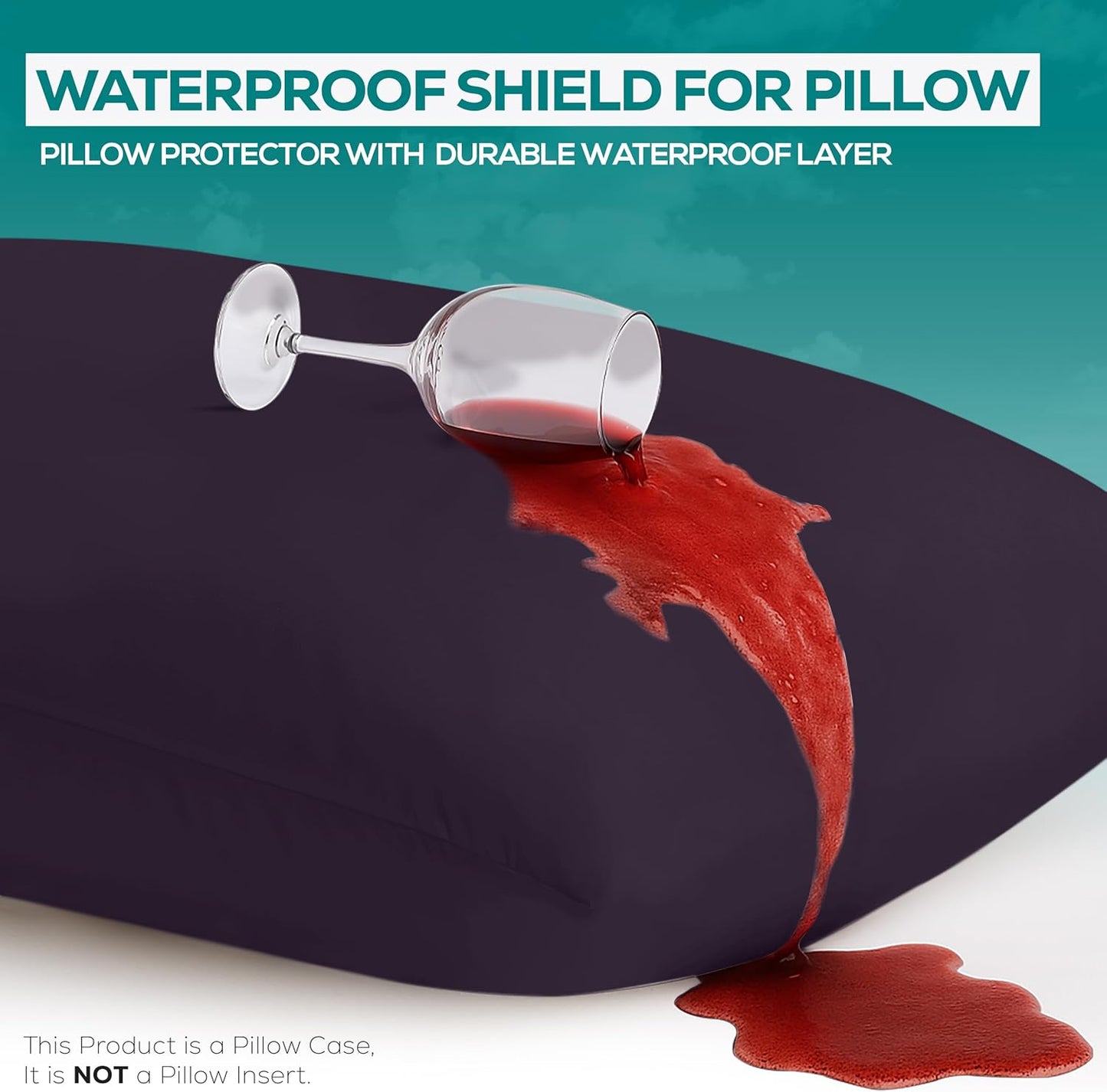 Utopia Bedding Premium 100% Waterproof Pillow Protectors with Zipper Standard Size (Set of 4), Bed Bug and Dust Mite Proof Zippered Pillow Covers, Pillow Encasement Cases, Gray